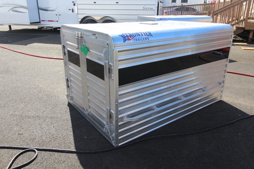 New 2026 Frontier Livestock Truck Topper - Double Door - Two Compartments - Truck Box (Livestock and Dog)