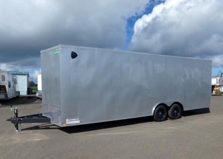 New 2026 Compass 8.5' x 24' Indigo DLX Flat Top V-Nose Car Hauler 7K Cargo / Enclosed Trailer