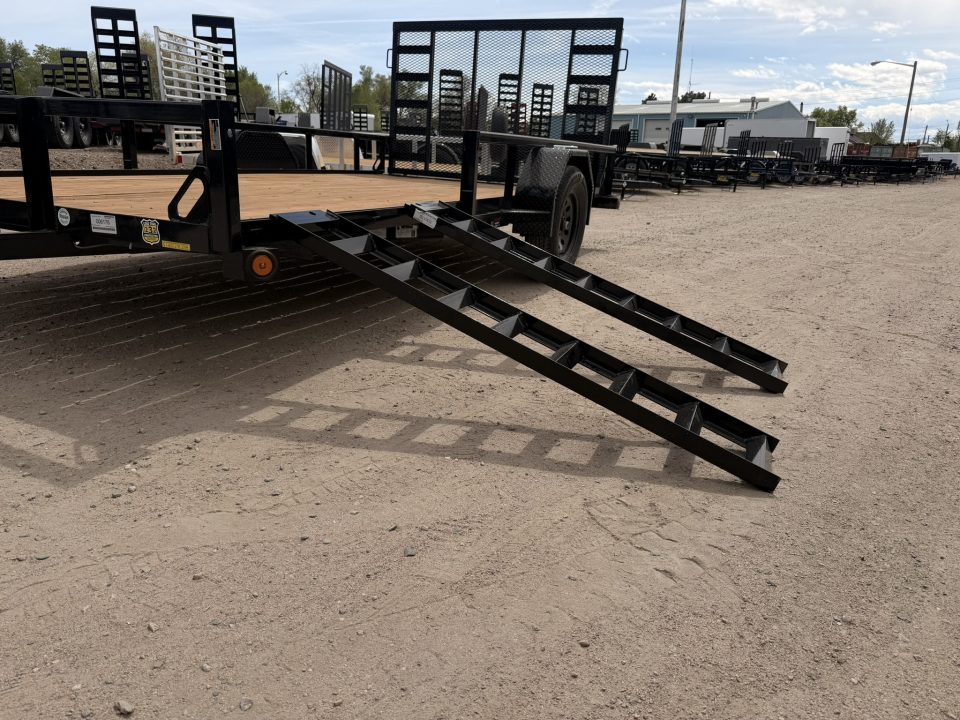 New 2026 Load Trail 7-14 Ramp Gate Utility W/ ATV Ramps 3K GVWR