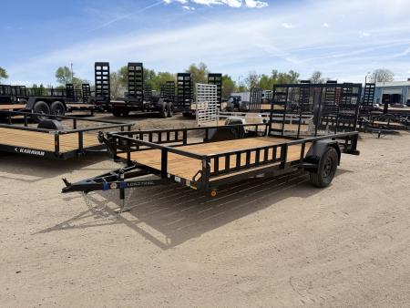 New 2026 Load Trail 7-14 Ramp Gate Utility W/ ATV Ramps 3K GVWR