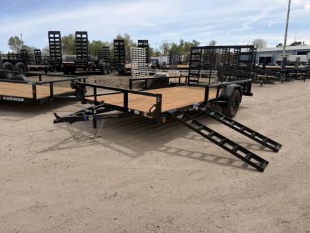 New 2026 Load Trail 7-14 Ramp Gate Utility W/ ATV Ramps 3K GVWR