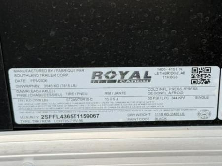 New 2026 Royal Cargo Trailers 7-16-1.5V Enclosed 7K GVWR