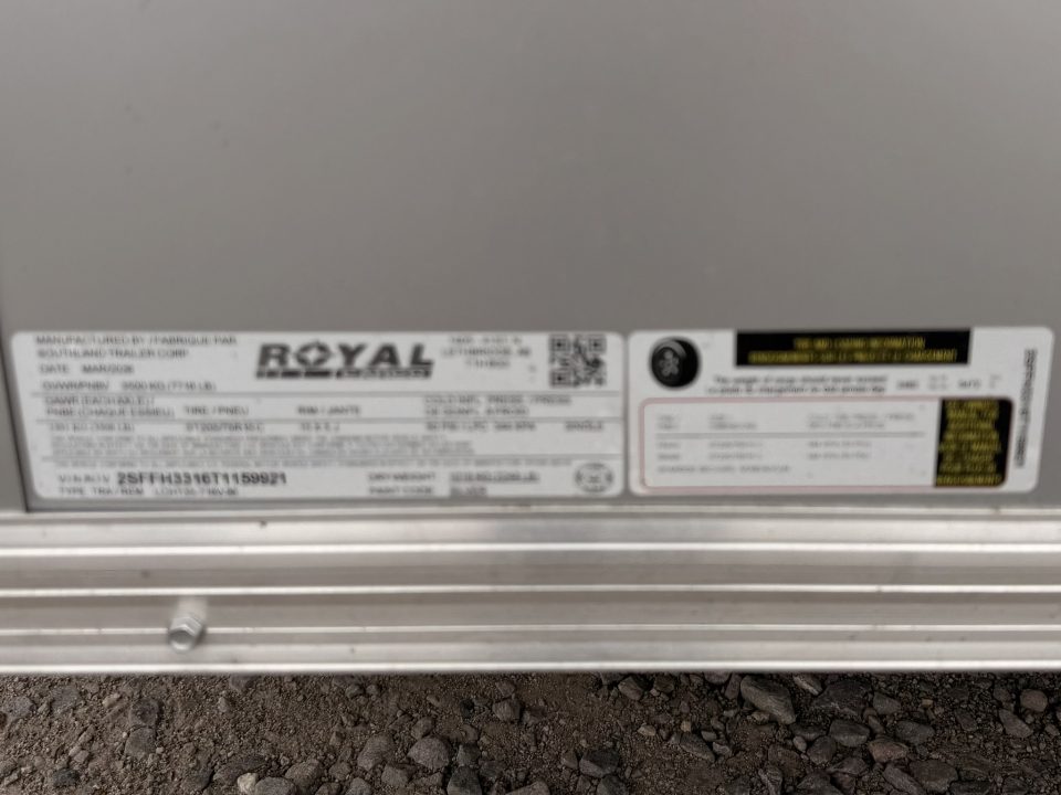 New 2026 Royal Cargo Trailers 7-14-1.5V Enclosed 7K GVWR