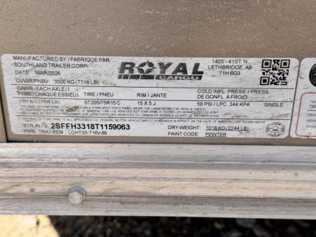 New 2026 Royal Cargo Trailers 7-14-1.5V Enclosed 7K GVWR (UI)