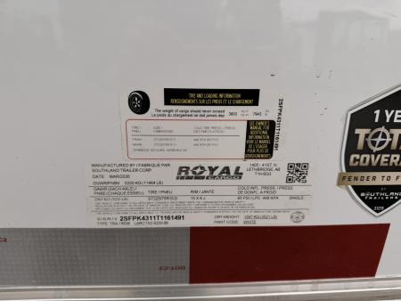 New 2026 Royal Cargo Trailers 8-20-1.5V Enclosed Car Hauler W/ Escape Door