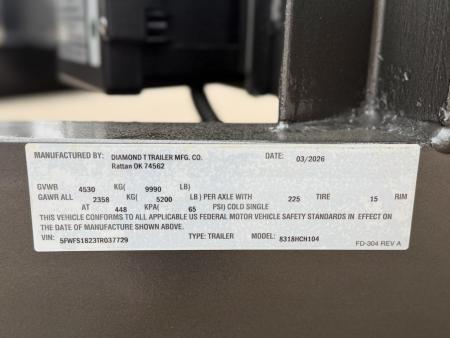 New 2026 Diamond T 7-18 Heavy Duty Car Hauler 10K GVWR