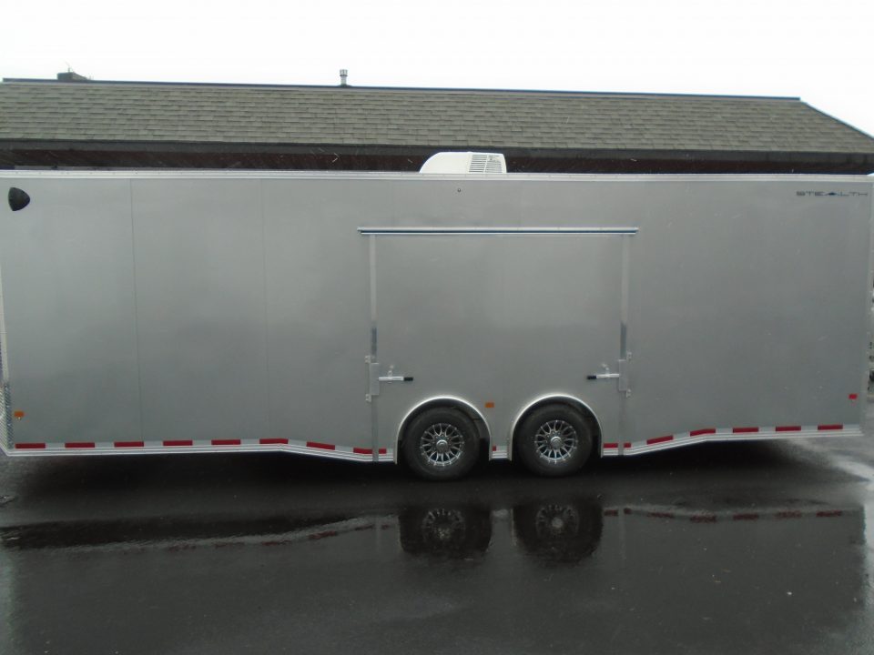 New 2026 ALCOM STEALTH Car Hauler 8.5X28 WITH EXTRAHEIGHT