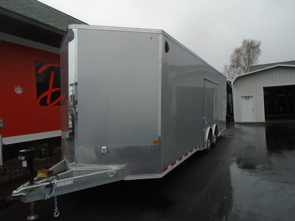 New 2026 ALCOM STEALTH Car Hauler 8.5X28 WITH EXTRAHEIGHT