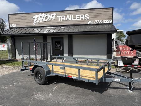 New 2026 GPS Trailers 6'4  X 12 SA TUBE TOP WITH RAMP Utility Trailer