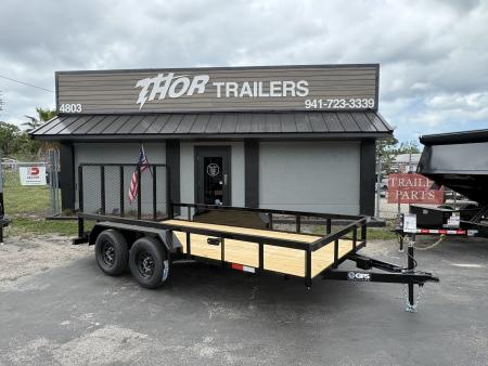 New 2026 GPS Trailers 7X14 TA 7K TUBE TOP WITH RAMP Utility Trailer