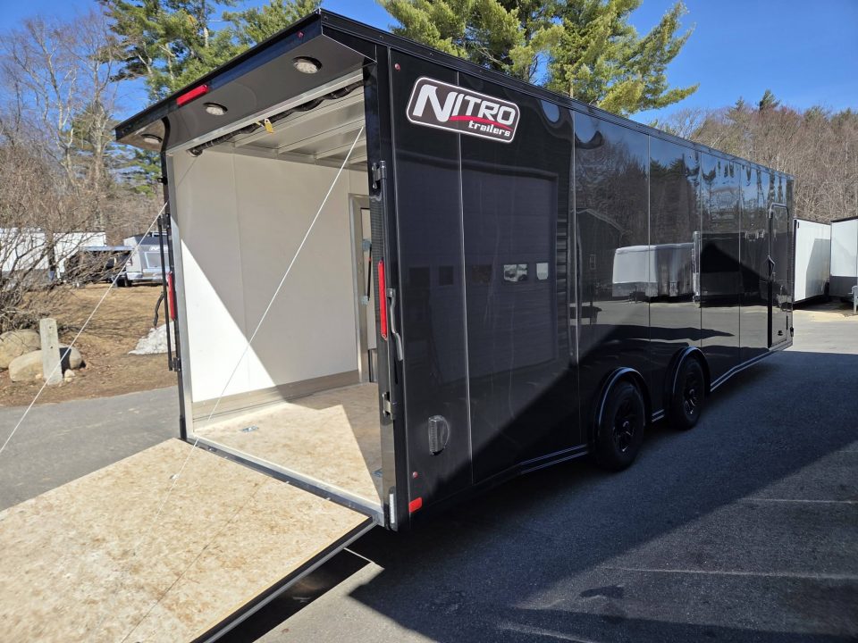 New 2026 Nitro 8.5x26 aluminum car trailer with escape door & spoiler Car / Racing Trailer