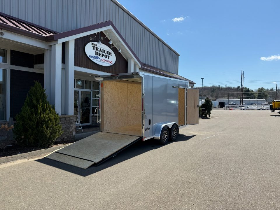 New Pace American 7' x 14' + V-Nose Enclosed Cargo Trailer with Ramp Door 7K
