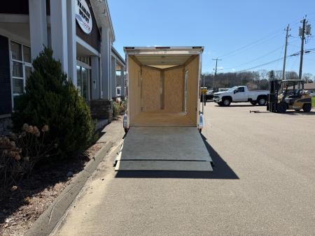 New Pace American 7' x 14' + V-Nose Enclosed Cargo Trailer with Ramp Door 7K