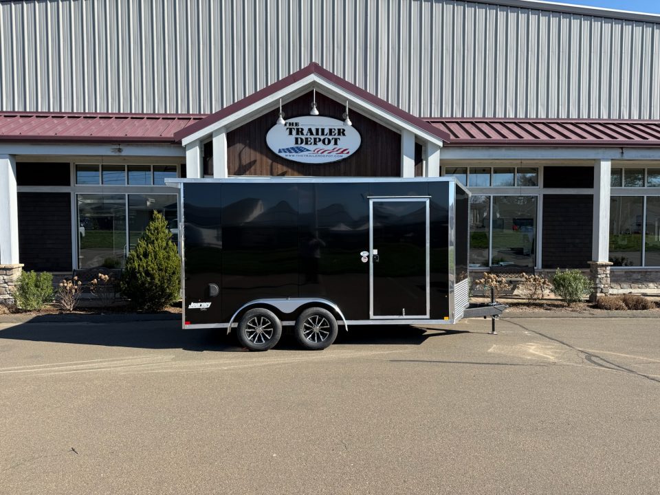 New Pace American 7' x 14' + V-Nose Enclosed Cargo Trailer with Ramp Door 7K