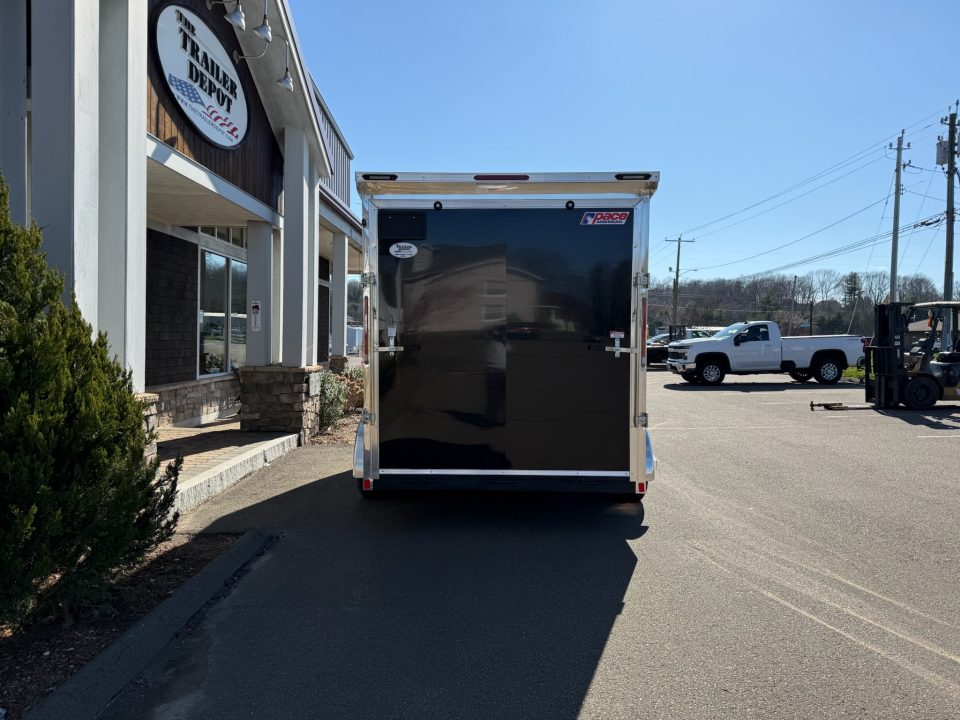 New Pace American 7' x 14' + V-Nose Enclosed Cargo Trailer with Ramp Door 7K