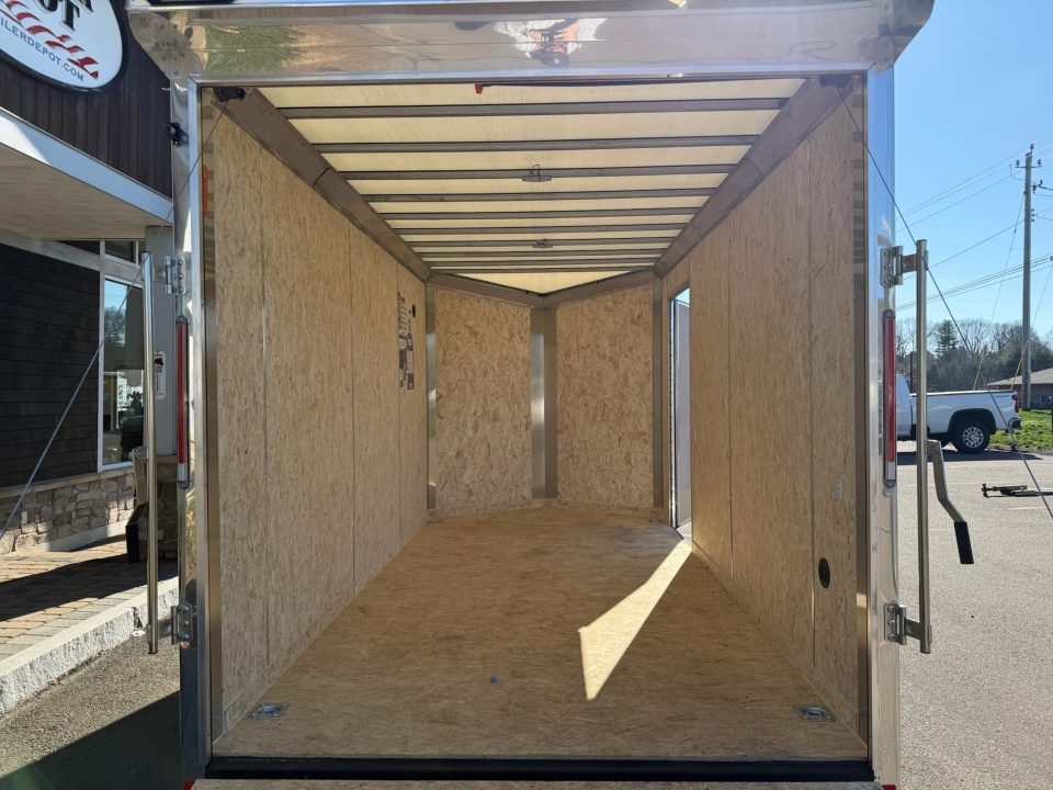 New Pace American 7' x 14' + V-Nose Enclosed Cargo Trailer with Ramp Door 7K