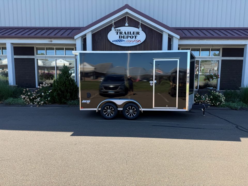 New Pace American 7' x 14' + V-Nose Enclosed Cargo Trailer with Ramp Door 7K