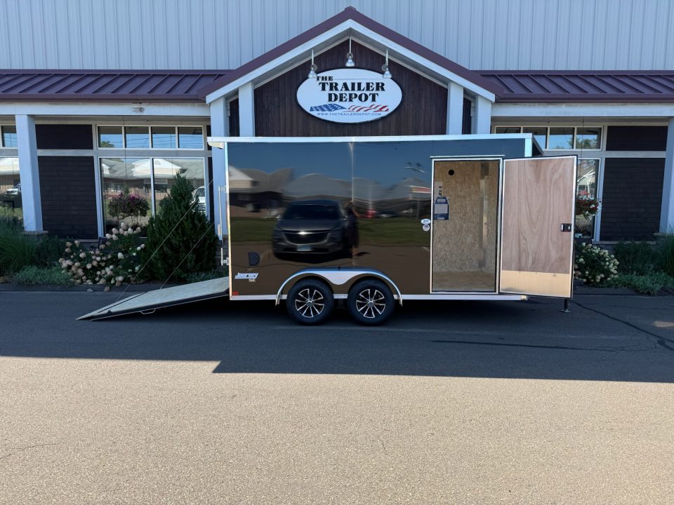 New Pace American 7' x 14' + V-Nose Enclosed Cargo Trailer with Ramp Door 7K