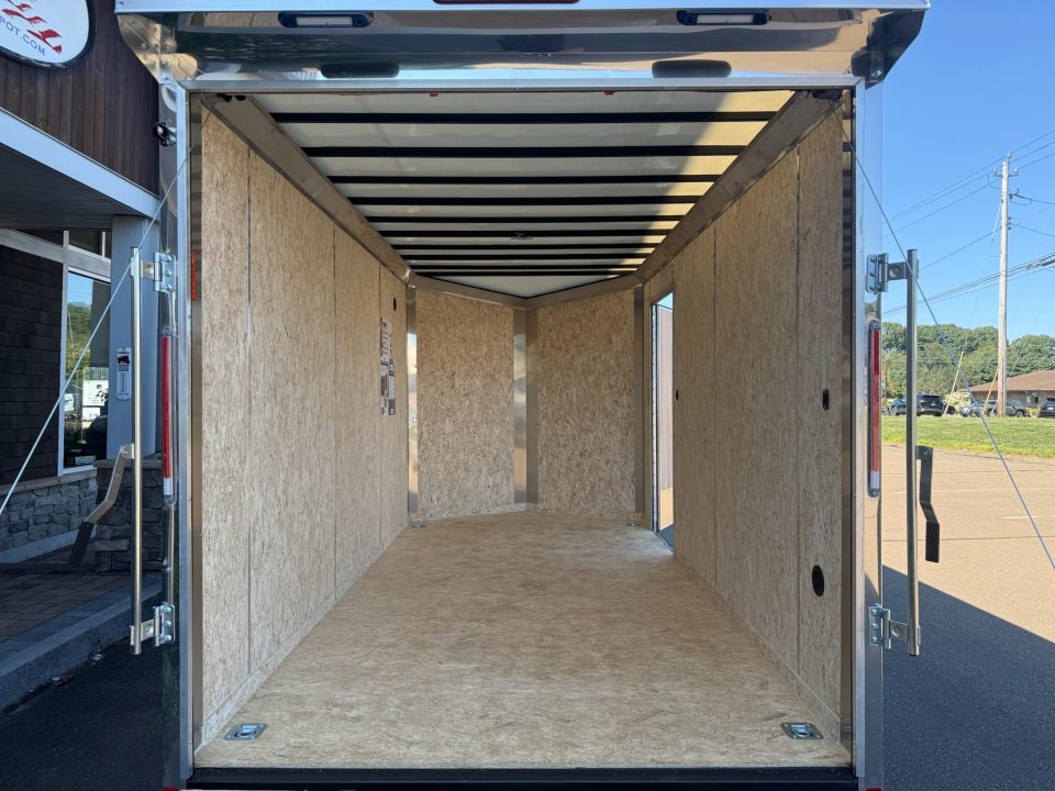 New Pace American 7' x 14' + V-Nose Enclosed Cargo Trailer with Ramp Door 7K