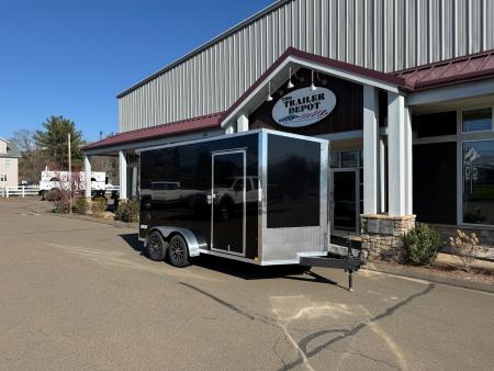 New Pace American 7' x 14' + V-Nose Enclosed Cargo Trailer with Ramp Door 7K