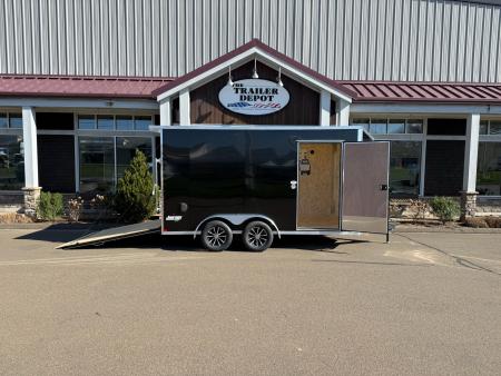 New Pace American 7' x 14' + V-Nose Enclosed Cargo Trailer with Ramp Door 7K