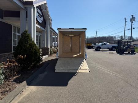 New Pace American 7' x 14' + V-Nose Enclosed Cargo Trailer with Ramp Door 7K
