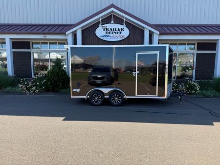 New Pace American 7' x 14' + V-Nose Enclosed Cargo Trailer with Ramp Door 7K