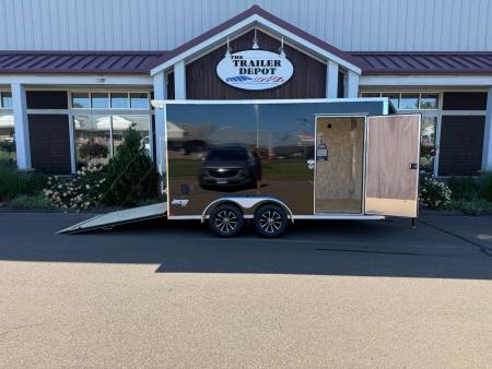 New Pace American 7' x 14' + V-Nose Enclosed Cargo Trailer with Ramp Door 7K