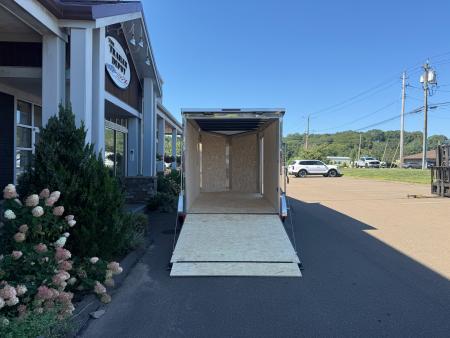 New Pace American 7' x 14' + V-Nose Enclosed Cargo Trailer with Ramp Door 7K