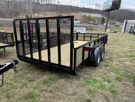 New 2026 P & T Trailers 6.4X12 7K LEAF Utility Trailer