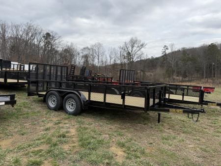 New 2026 P & T Trailers 82X16 7K LEAF 2 BRAKE Utility Trailer