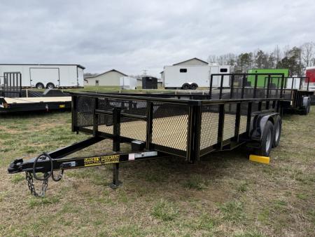 New 2026 P & T Trailers 82X16 7K LEAF 2 BRAKE Utility Trailer