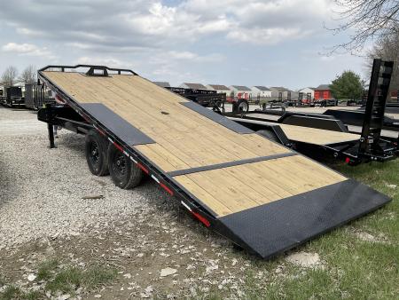 New 2026 RAWMAXX TILT TRAILER DTX22BP14K 102X22 TA (GVW:14000) JET BLACK
