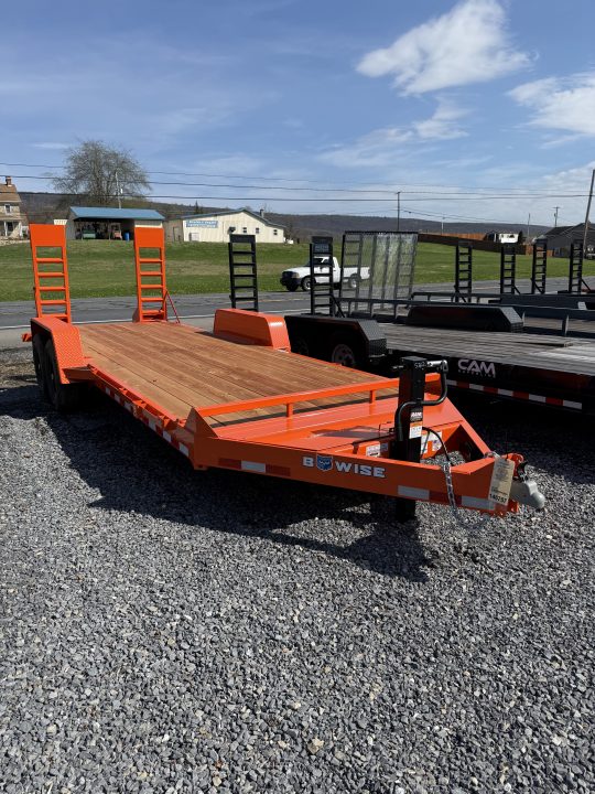 New 2026 BWISE 20' - 14K EQUIPMENT TRAILER - ORANGE