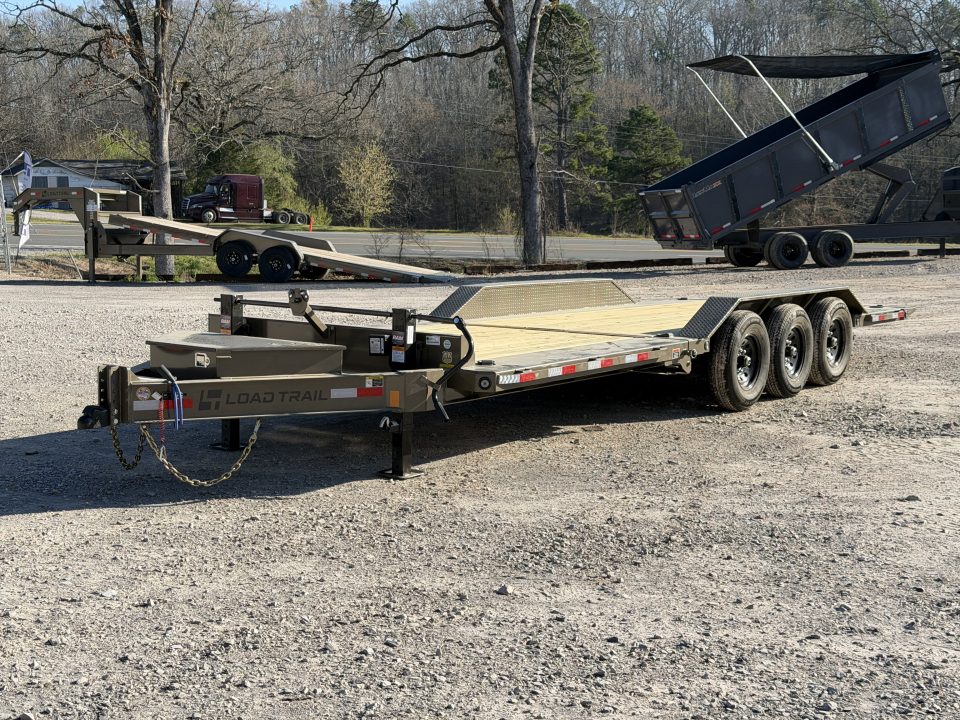 New 2026 Load Trail 102X24 TH 21K GVWR PARTIAL TILT 8 FT STATIONARY DECK, TOOLBOX Tilt Trailer