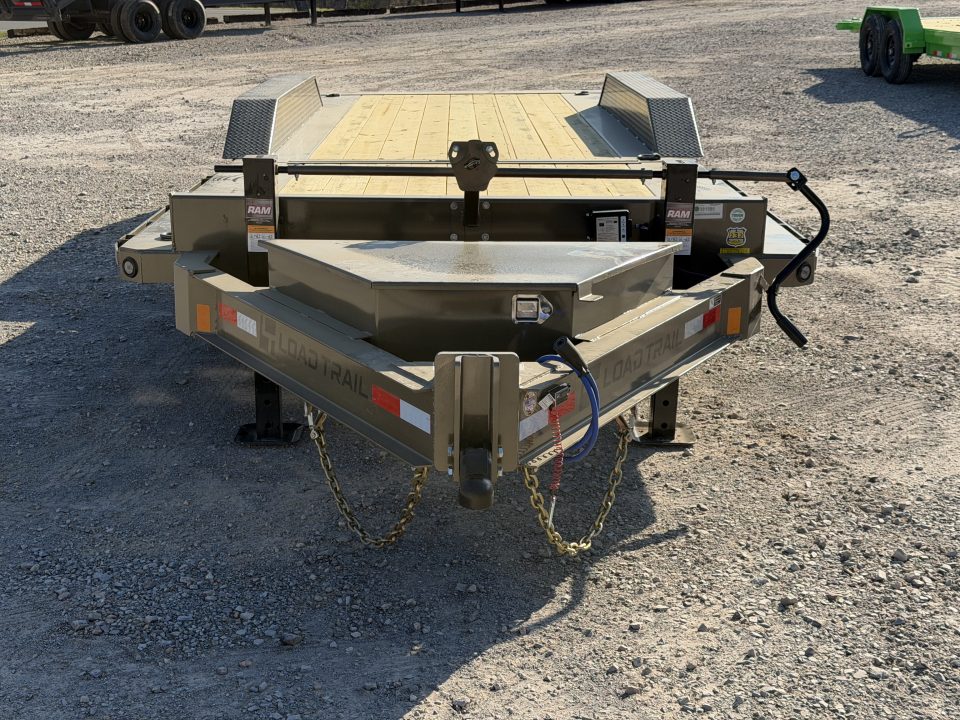 New 2026 Load Trail 102X24 TH 21K GVWR PARTIAL TILT 8 FT STATIONARY DECK, TOOLBOX Tilt Trailer