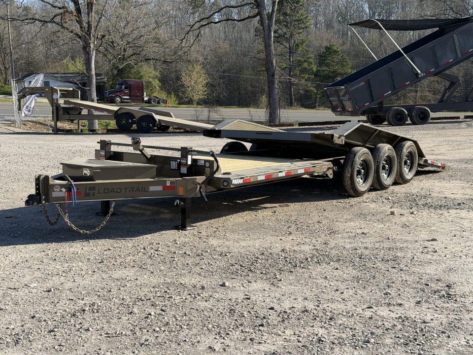 New 2026 Load Trail 102X24 TH 21K GVWR PARTIAL TILT 8 FT STATIONARY DECK, TOOLBOX Tilt Trailer