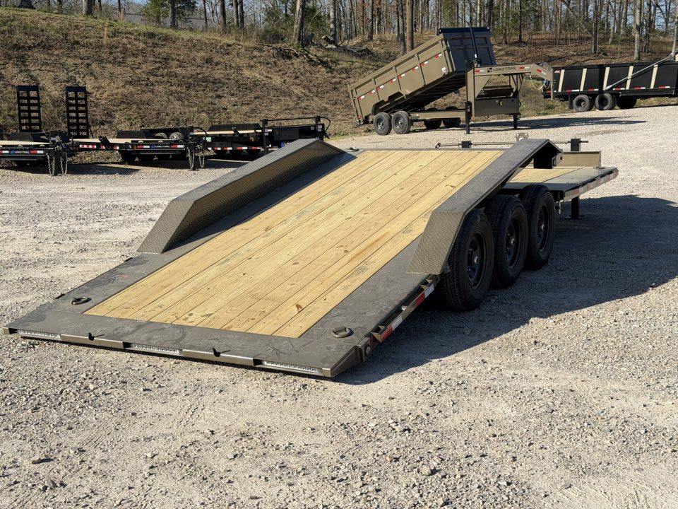 New 2026 Load Trail 102X24 TH 21K GVWR PARTIAL TILT 8 FT STATIONARY DECK, TOOLBOX Tilt Trailer