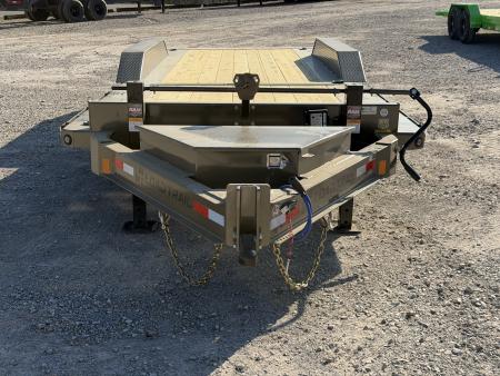 New 2026 Load Trail 102X24 TH 21K GVWR PARTIAL TILT 8 FT STATIONARY DECK, TOOLBOX Tilt Trailer