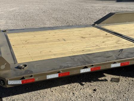 New 2026 Load Trail 102X24 TH 21K GVWR PARTIAL TILT 8 FT STATIONARY DECK, TOOLBOX Tilt Trailer