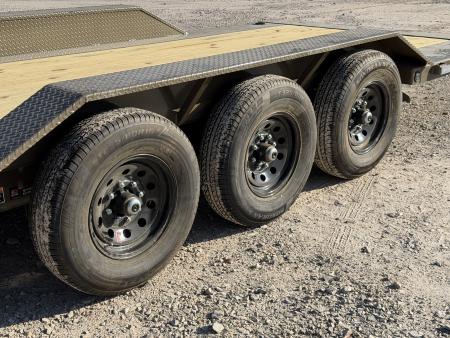 New 2026 Load Trail 102X24 TH 21K GVWR PARTIAL TILT 8 FT STATIONARY DECK, TOOLBOX Tilt Trailer