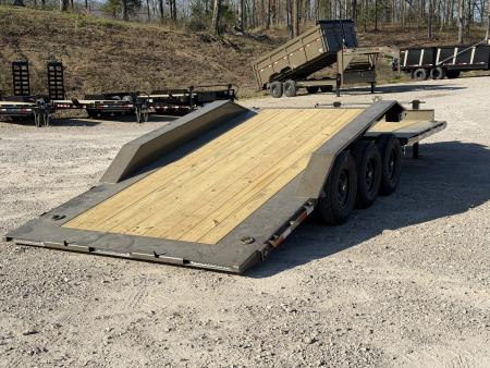 New 2026 Load Trail 102X24 TH 21K GVWR PARTIAL TILT 8 FT STATIONARY DECK, TOOLBOX Tilt Trailer