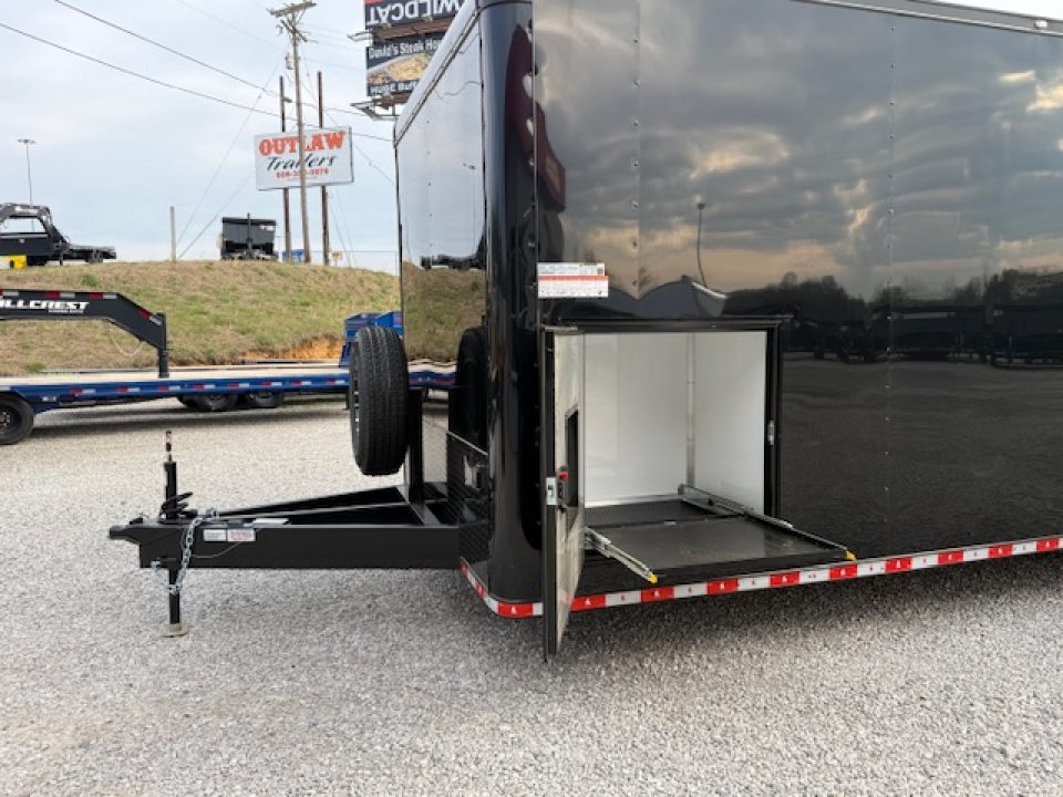 New Outlaw Light Race 8.5x30 12K Black Black-Out W/ Awning & Escape Door- RS Cab.