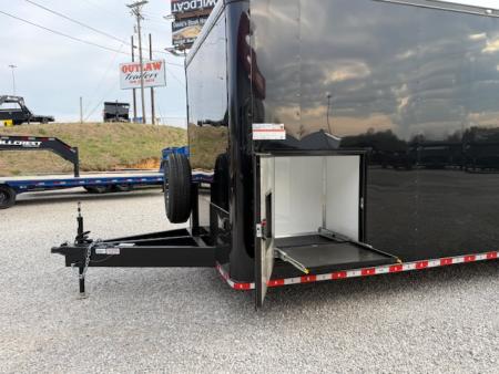 New Outlaw Light Race 8.5x30 12K Black Black-Out W/ Awning & Escape Door- RS Cab.