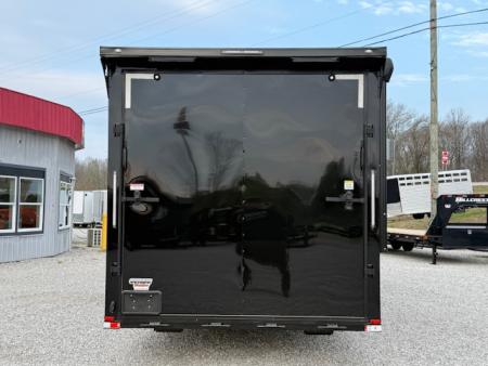 New Outlaw Light Race 8.5x30 12K Black Black-Out W/ Awning & Escape Door- RS Cab.