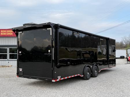 New Outlaw Light Race 8.5x30 12K Black Black-Out W/ Awning & Escape Door- RS Cab.