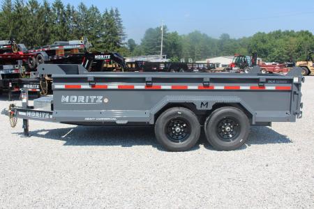 New 2026 Moritz 6' 10" x 14' Heavy Commercial DLH Series Dump Trailer - 14000# GVW