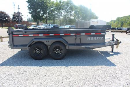 New 2026 Moritz 6' 10" x 14' Heavy Commercial DLH Series Dump Trailer - 14000# GVW