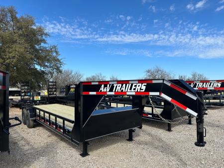 New 2026 A&V - 83  x 24' - HD Pipetop Equipment Trailer - SUR - 16K GVWR
