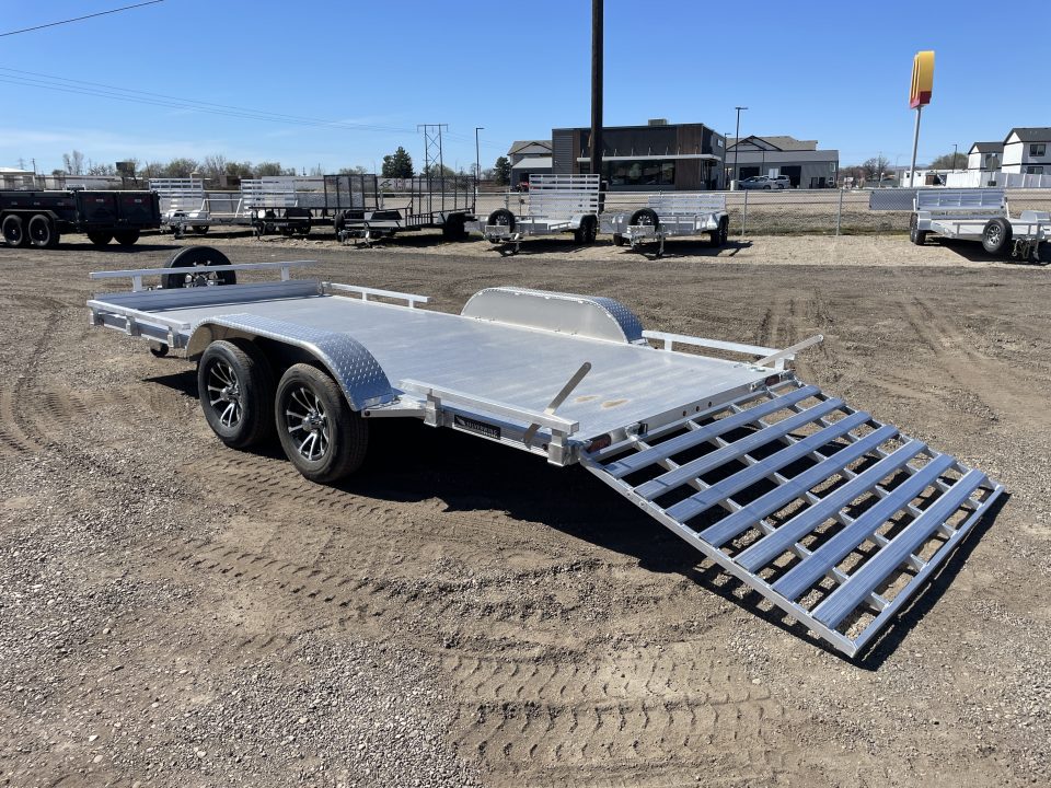 New 2026 Silverwing 7x16 5k Tandem Axle Aluminum Utility Trailer